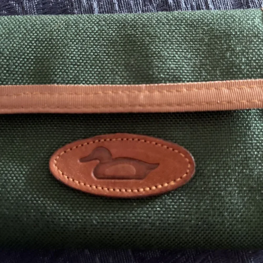 Vintage 1980s Nylon Duck  Tri-Fold Wallet Checkbook Danbury Made In USA New